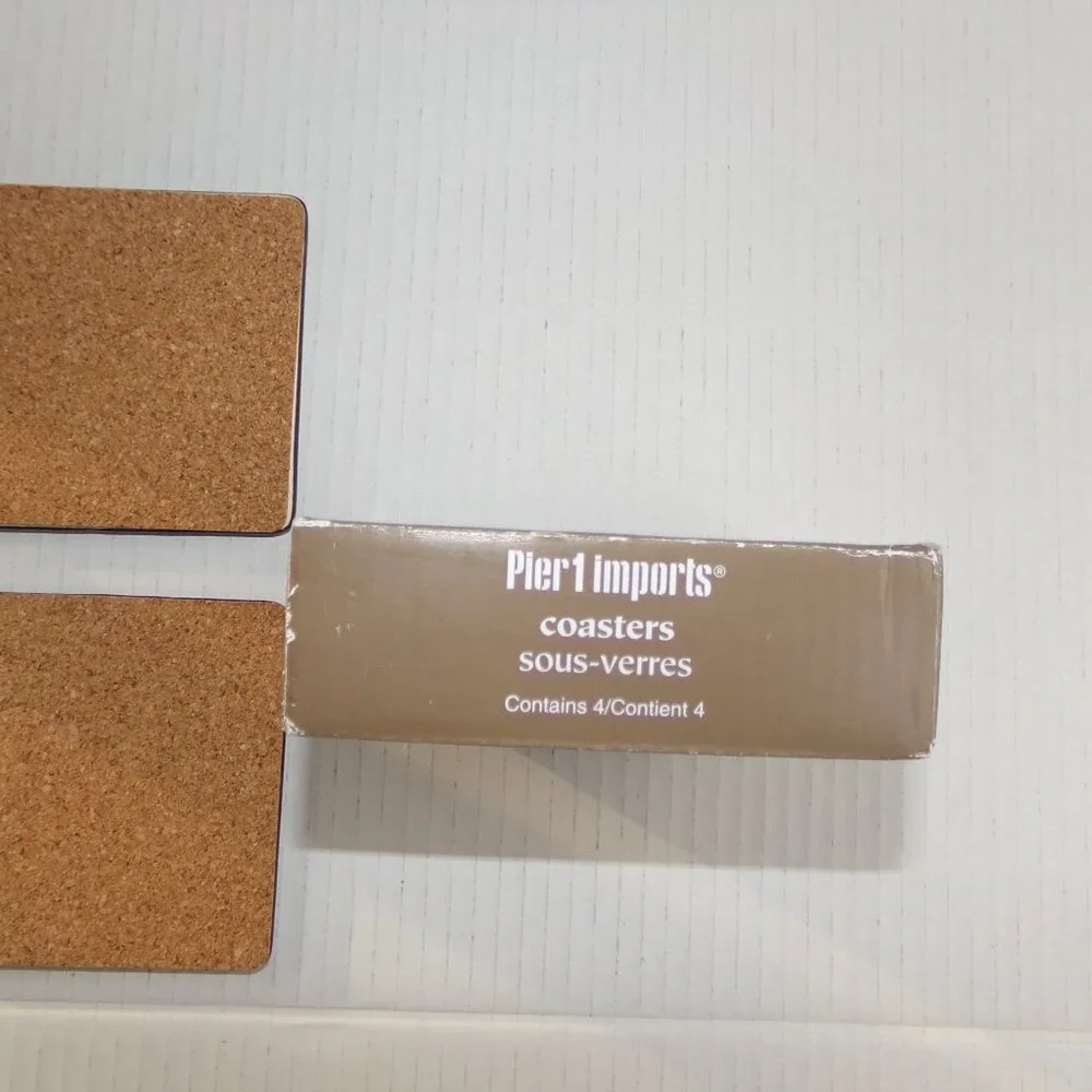 Pier 1 Imports Make A Toast Ceramic Set 4 Coaster Coffee Table